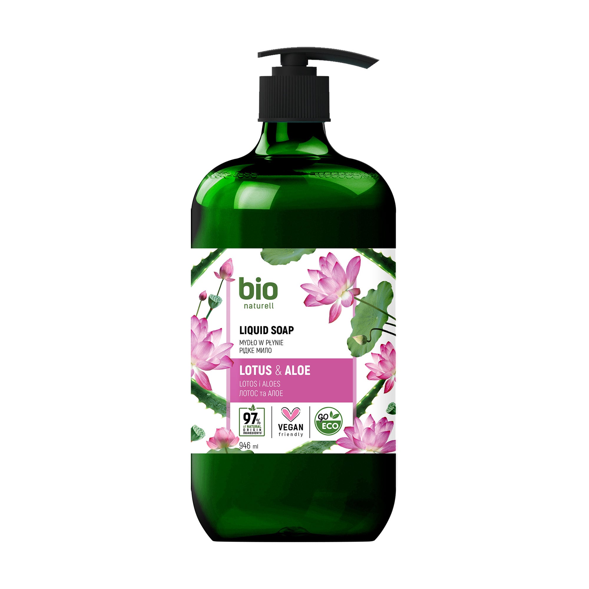 Рідке мило Bio Naturell Лотос та алое, 946 мл